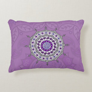 Mehndi Imaginaire Coussin d'accentuation d'argent