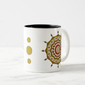 Mehndi Imaginaire Gold Mug (Devant droit)