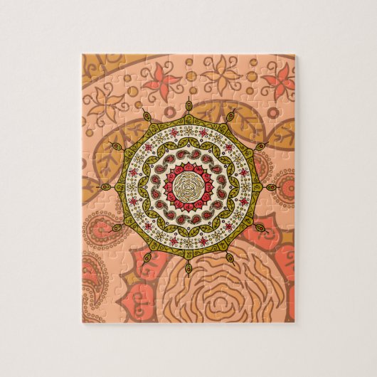 Mehndi Imaginaire Gold Puzzle (Vertical)