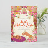 Mehndi invitation et invitation Mehendi numérique (Debout devant)