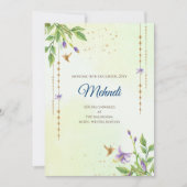 Mehndi invitation Le mariage indien numérique invi (Devant)