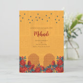 Mehndi invitation Le mariage indien numérique invi (Debout devant)