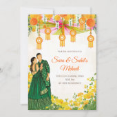 Mehndi Invitations Fête de henné & Mehndi invitati (Devant)