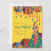 Mehndi Invitations & Henna invitation de nuit Meha (Devant)