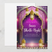 Mehndi invite & Invitations numériques Dholki (Devant / Derrière)