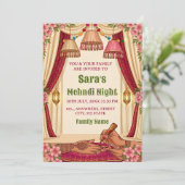  Mehndi Night Ceremony Invitation card (Debout devant)