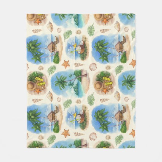 Mehndi ontwerp: Gebogen Doodle Tracery Fleece Deken (Voorkant)