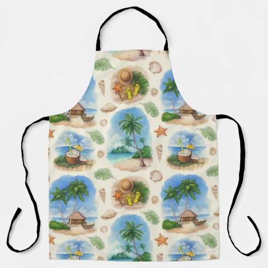 Mehndi ontwerp: Gebogen Doodle Tracery Schort (Voorkant)