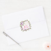 mehndi party gift bags vierkante sticker (Envelop)