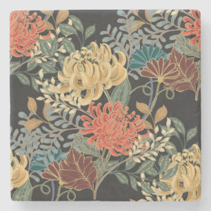 Mehndi Tracery Tegel: etnisch naadloos ontwerp Stenen Onderzetter