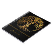 Mehndi Tree of Life (Gold) Notitieboek (Linkerzijde)