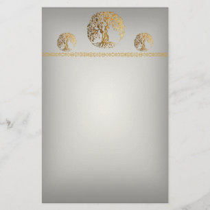 Mehndi Tree of Life (Henna) Briefpapier