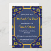Mehndi Wedding Invitation (Devant / Derrière)