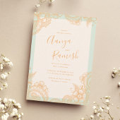 Mehndi Wedding Invitations Kaart