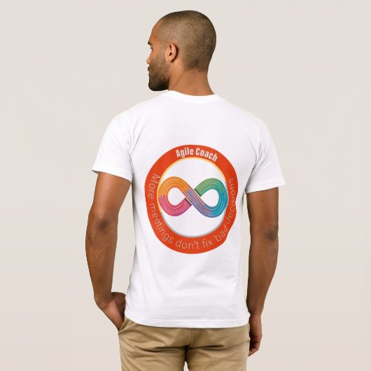 Mehr Meetings? Oh no! T-shirt (Achterkant volledig)