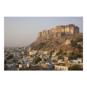 Mehrangarh Fort of Jodhpur. Rajasthan, INDIA. Foto Afdruk