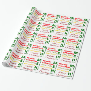 Mehrry Kerstmis Internet Meme Meh Wrapping Paper Cadeaupapier
