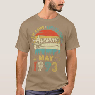 Mei 1993 30 jaar oud Retro 30e verjaardag T-shirt