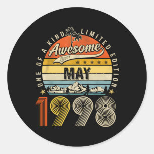 mei 1998 25th 25 ronde sticker