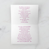 Mei Christus ondersteunt ons Bedankkaart (Binnen)