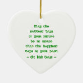 Mei de zadelijkste dagen keramisch ornament (Achterkant)