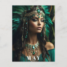 *~ MEI Godin VERJAARDAG Emerald Boho AP53