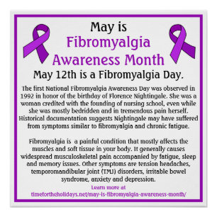 Mei is Fibromyalgia Awareness Maand Perfect Poster