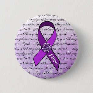 Mei is Fibromyalgia Awareness Maand Ronde Button 5,7 Cm