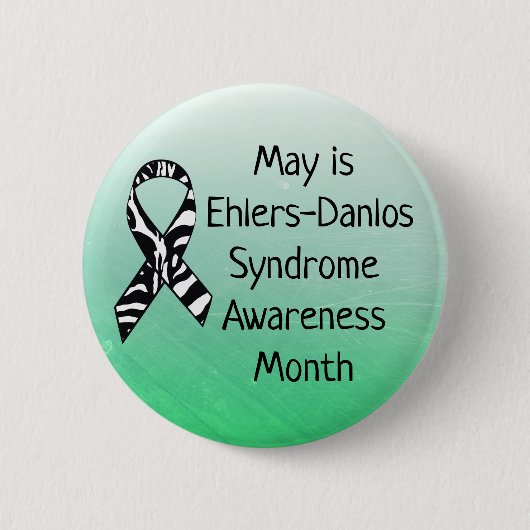 Mei is het syndroom van Ehlers-Danlos Month Button (Voorkant)