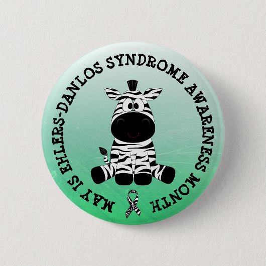 Mei is het syndroom van Ehlers-Danlos Month Button (Voorkant)