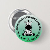 Mei is het syndroom van Ehlers-Danlos Month Button (Voorkant /achterkant)