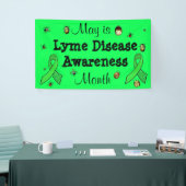 Mei is Lyme Ziekte Bewustzijn Maand Banner (Beurs)