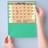 Mei. Kalender 2012 13 maanden multifunctionele bro Flyer (Hand)