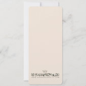 Mei Kastanje Bloem - Vintage bruiloft Kaart (Achterkant)