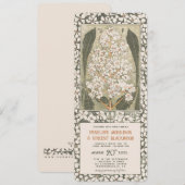 Mei Kastanje Bloem - Vintage bruiloft Kaart (Voorkant / Achterkant)