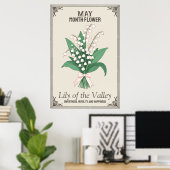Mei maand bloem poster (Thuiskantoor)