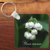 Mei witte lileugen sleutelhanger (Voorkant)