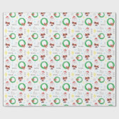 Meid Century Santa Cadeaupapier (Vlak)