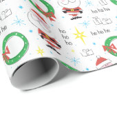 Meid Century Santa Cadeaupapier (Rol Hoek)