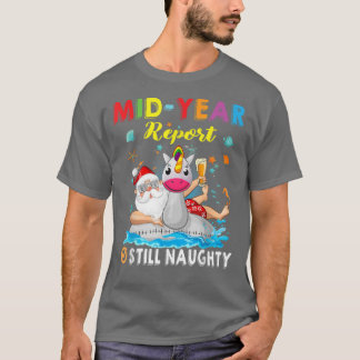 Meid Jaar rapport nog steeds Naughty Santa Beach C T-shirt