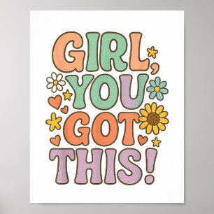 Meid, je hebt dit Testdag Wer Motivatiequote Poster