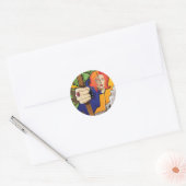 Meid Marian van Robin Hood lore Ronde Sticker (Envelop)