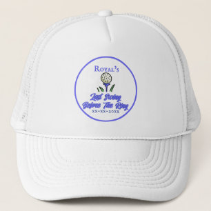 Meidenavakantie, Bruidsfeest Blauw en Wit Trucker Pet