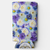 Meidenavakantie Bruidsfeest Golf Blauw Bloemmotief (Achterkant)