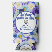 Meidenavakantie Bruidsfeest Golf Blauw Bloemmotief (Voorkant)