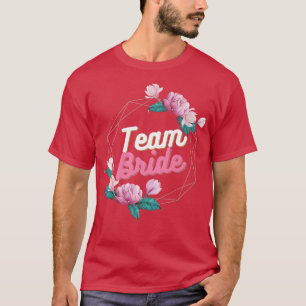 Meidenavakantie Team Bruid bloem 18 T-shirt