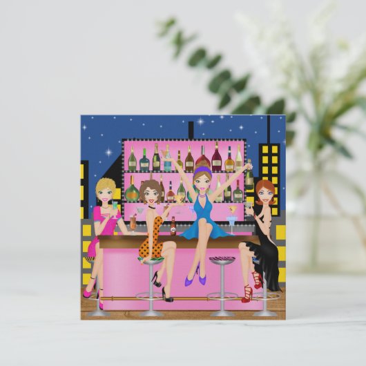 Meidenavond - Meisjes uit - SRF Kaart (Staand voorkant)