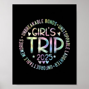 Meidenreis 2025 Vrouwen Weekend Vakantie Matching Poster