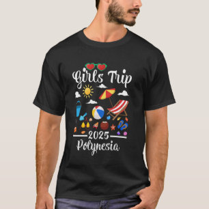 Meidenreis 2025 Zomer Vakantie Polynesische Strand T-shirt