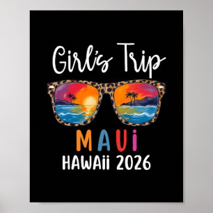 Meidenreis 2026 Maui Hawaï Meidenweekend Zomer V Poster